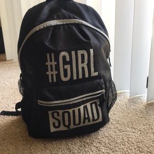 Black nylon Backpack